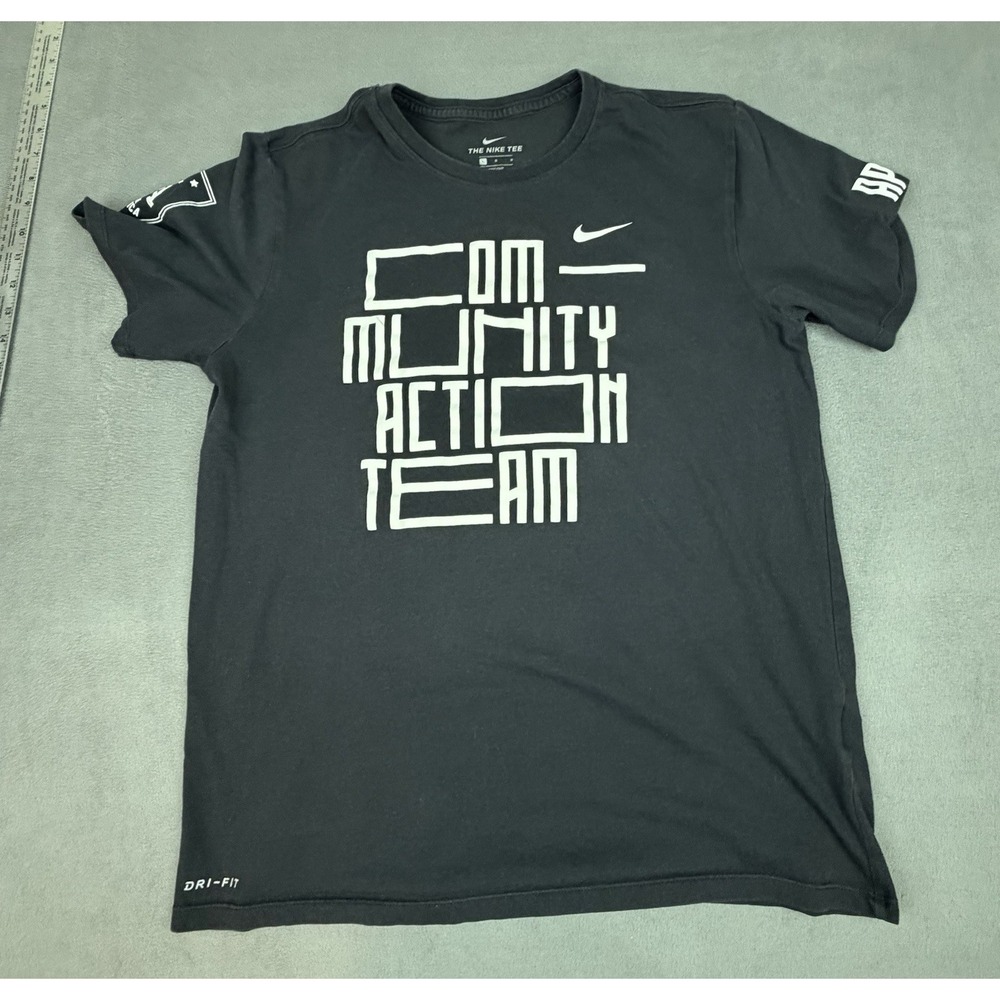 Nike Community Action Team Shirt Mens‎ Large Black Lightweight Graphic Dri Fit